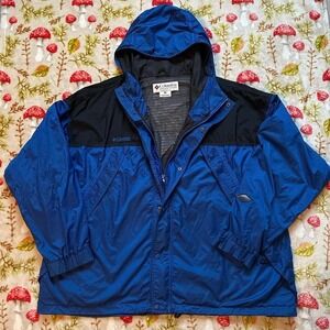 Columbia Sportswear Mens 3XL Omnitech packable Made in USA hiking outdoor vintag